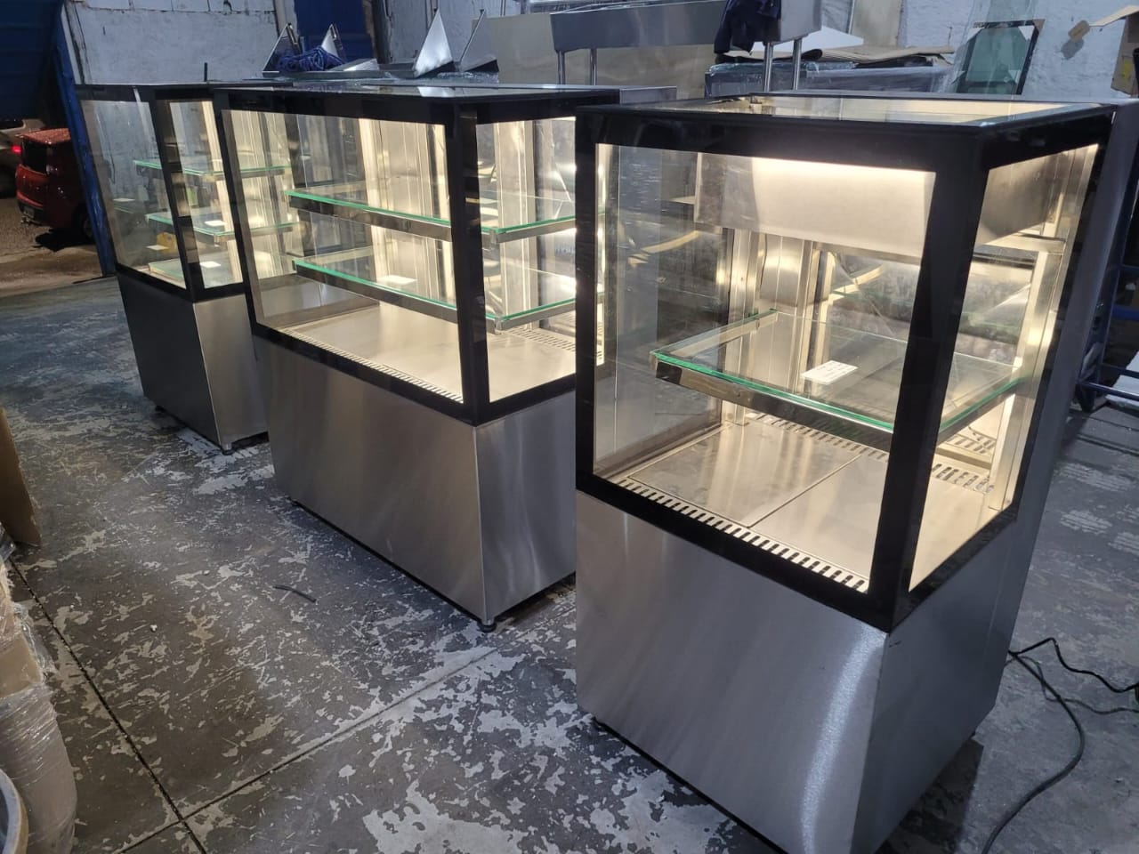 Vitrine refrigerada em aço inox